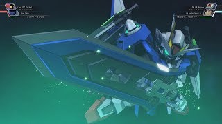 SD Gundam G Generation Cross Rays  00 Gundam and 00 Raiser Attacks [upl. by Ayik]