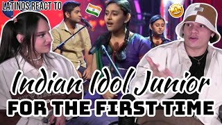 Latinos react to Indian Idol Junior for the first time Arijit Singh amp Debanjana Tum Hi Ho LIVE [upl. by Milurd]