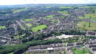 Golcar 4K Drone 13 Aug 17  from Longwood edge 3 [upl. by Erdnoid765]