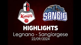 Highlights Memorial Vaghi Legnano  Sangiorgese del 22092024 [upl. by Llerehc494]