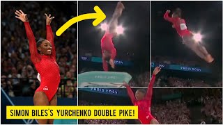 Simone Biles groundbreaking performance in womens vault final in Paris Olympics 2024 Highlights [upl. by Ginder]