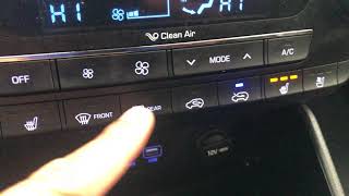 Hyundai Tucson  How to turn onoff the seat coolers [upl. by Eeram509]