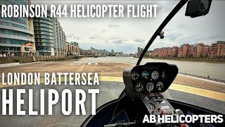 Robinson R44 Helicopter flight to Battersea heliport [upl. by Shiroma]