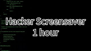 Hacker Screensaver  1 Hour [upl. by Deni]