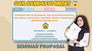 PRESENTASI SEMINAR PROPOSAL SEMPRO [upl. by Haliled430]