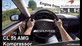 Mercedes CL 55 AMG Kompressor 550 PS POV Test Drive  Acceleration 0  200 kmh [upl. by Cochran347]