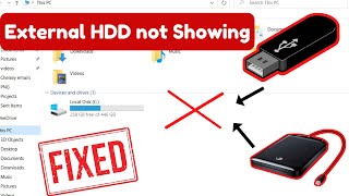 External hard drive  USB does not show up in File Explorer Windows 10  Windows 11 [upl. by Triley]