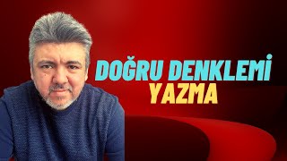 Doğru Denklemi Yazma eğim nokta doğru [upl. by Inasah]