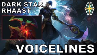 Odyssey  Dark Star Rhaast  Voice Lines  League of Legends [upl. by Audri843]