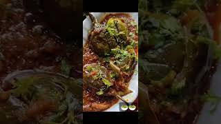 🥘Spicy masala bengan ka bhrma 🍆shortsfeed indianfood indiacookingchannel streetfood [upl. by Brennan172]