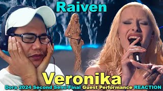 Raiven  Veronika  Dora 2024 Croatia Second SemiFinal Guest Performance REACTION [upl. by Idnal]