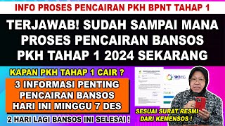 TERJAWAB❗ PROSES PENCAIRAN PKH BPNT TAHAP 1 2024 SUDAH MASUK DISINI  3 INFO PENTING BANSOS HARI INI [upl. by Aloek]