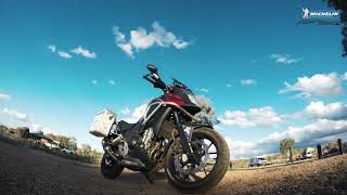 Honda CB500X adventure  Michelin Pilot Road 4 [upl. by Dirgni668]