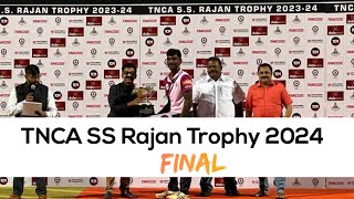 Chengalpattu vs Ranipet  Final  SS Rajan Trophy T20 Tournament 2024  Highlights [upl. by Cornelle]