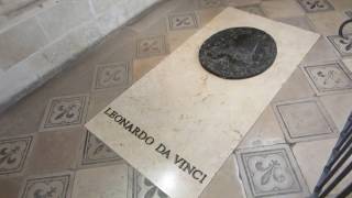 Leonardo Da Vinci tomb 2019 in Amboise Castle  Château Royal dAmboise  France [upl. by Dalia]