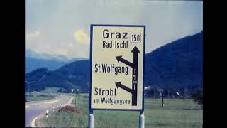 A camping holiday in St Wolfgang im Salzkammergut Austria 1970s [upl. by Enitsirc]