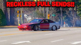 MODIFIED CARS GO FULL SEND LEAVING CAR SHOW  Raleigh NC [upl. by Gael]