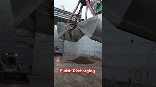 Finish Discharging shore discharging cargo stone shorts [upl. by Esertak]