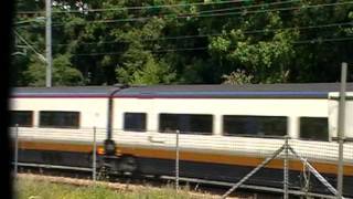 321211 raises pantograph through Westenhanger [upl. by Ahsiet]