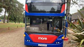 Morebus 2008 Scania N230UD OMNICity HF58 GZH on the 35 to Wareham Forest  020924 [upl. by Craddock]