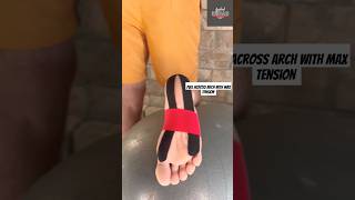 Try this Arch support Kinesiology Taping technique to reduce foot pain 🤯🔥pain foot shorts [upl. by Kingsley]