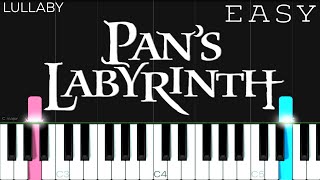 Pan’s Labyrinth Lullaby  EASY Piano Tutorial [upl. by Neetsirhc2]