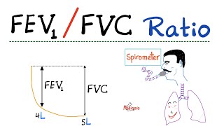 FEV1 FVC Ratio  Pulmonary Medicine  Obstructive VS Restrictive Lung Disease  Respiratory Physio [upl. by Lan28]