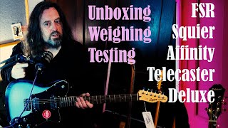 Fender Squier FSR Affinity Telecaster Deluxe  unboxtesting [upl. by Jeffery626]