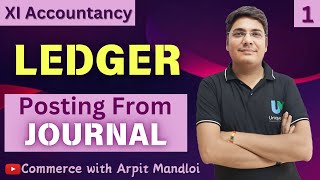 Porting from Journal to Ledger  11th Accounts Ledger  Process of Ledger Posting  Ledger Posting [upl. by Leith]