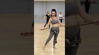 SAIDI style in the house Practicing our Egyptian Belly Dance routine in class bellydance dance [upl. by Joshua2]