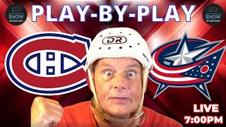 NHL GAME PLAY BY PLAY BLUE JACKETS VS CANADIENS [upl. by Tihor743]