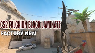 Falchion Knife Black Laminate  CS2 Skin Showcase 93 [upl. by Odidnac]