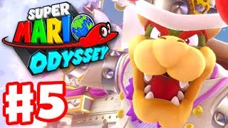 Super Mario Odyssey  Gameplay Walkthrough Part 5  Bowser Fight in Cloud Kingdom Nintendo Switch [upl. by Chasse811]