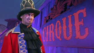 Toverland Halloween Nights 2021  Scarezone Cirque Walkthrough [upl. by Inohtna]