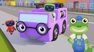 5 Little Fire Trucks Nursery Rhymes amp Kids Song  Geckos Garage  Trucks Songs For Children [upl. by Noyart]