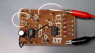 aus den 70igern Experimente mit dem TTLZähler 7493 ein 4bit Binärzähler [upl. by Tiossem766]