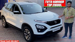 Tata Harrier 2022  Walkaround in Hindi  Team Car Delight [upl. by Ennoirb725]