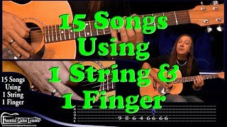 15 1 String Guitar Songs – Beginners Guitar Songs – Easy Songs to Play on Guitar [upl. by Gupta631]