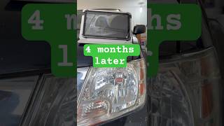 Headlight Restoration 4 Month Update shorts automobile headlightrestoration [upl. by Marou]