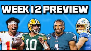 NFL Week 12 Preview [upl. by Llehsyt]