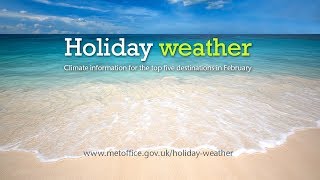 February holiday weather  Turkey Spain Cyprus Egypt Canary Islands [upl. by Liesa435]