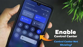 Enable Control Center  Control Center Not Showing After Update  Fix Control Center Problem [upl. by Annaira]