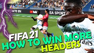 FIFA 21 SECRET TECHNIQUE FOR WINNING HEADERS  How to WIN MORE HEADERS in FIFA 21  FIFA 21 TUTORIAL [upl. by Hanselka]