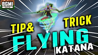 NEW 30 FLYING TRICK USING KATANA🔥tips amp tricks  SHADOW FORCE Theme Mode  BGMI 30 Update Faroff [upl. by Celestyn]