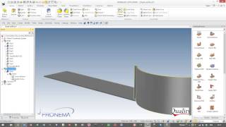 IronCAD WoodLab CAD  Curved Panel [upl. by Ysac]