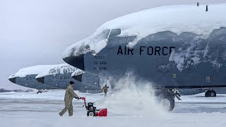 Inside US Air Force Frozen Base Flying Gigantic Tanker Planes [upl. by Adest]