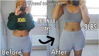 ABS IN 2 WEEKS i tried Chloe tings 2 week quarantine SHRED challenge to GLOW UP im SHOOK [upl. by Annerol66]