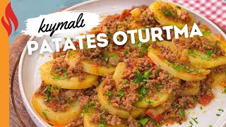 Kıymalı Patates Oturtma Tarifi  Nasıl Yapılır [upl. by Ahtivak657]