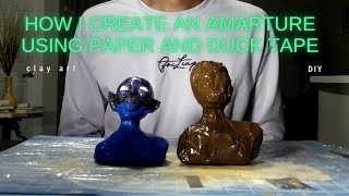 How I create armatures for my clay art using duck tape claysculpting armature artsandcrafts [upl. by Agiaf623]