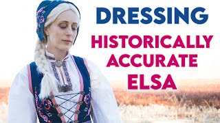 What Would Elsa ACTUALLY Wear Getting Dressed in 1840s Norwegian Bunad  Historically Accurate GRWM [upl. by Derte]